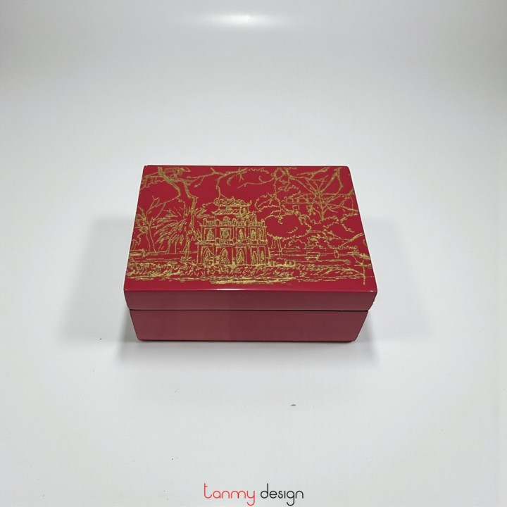 Hộp card sơn mài chữ nhật  7*10cm ( các mẫu )